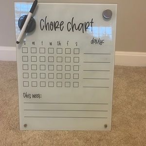 Chore chart! Very gently used/great condition